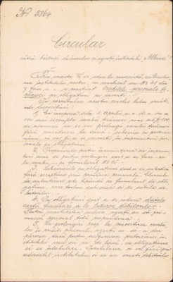 A422 Circular cătră bărbații de &amp;icirc;ncredere și agenții institutului Albina, Sibiu, 1898 foto