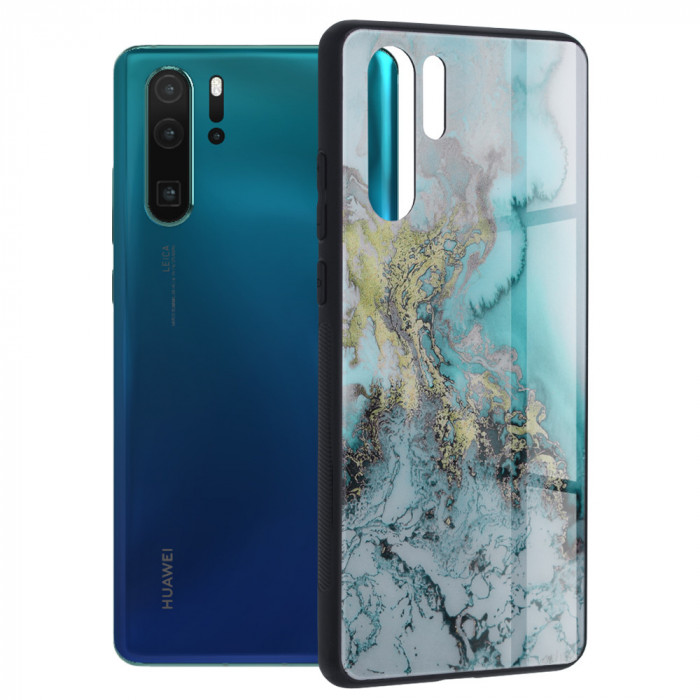 Husa pentru Huawei P30 Pro / P30 Pro New Edition, Techsuit Glaze Series, Blue Ocean