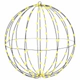 vidaXL Bola cu 192 LED Alb cald 60 cm Metal 42019108