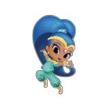 Autocolant sticker decorativ de perete 3D din desene animate Shimmer and Shine-Tip Shimmer