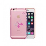 Husa Capac Astrum BUTTERFLY Apple iPhone 6/6s Pink Swarovski