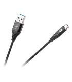Cablu USB - USB Type C 2m negru REBEL