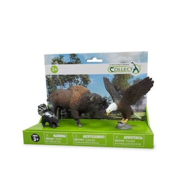 Set de 3 figurine pictate manual din America de Nord 84223 foto