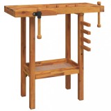 Cumpara ieftin Banc de lucru cu menghine, 92x48x83 cm, lemn masiv de acacia
