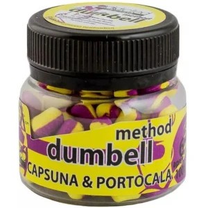 Method Dumbell Carp Baits Addicted, Capsuna Portocala, 6mm foto