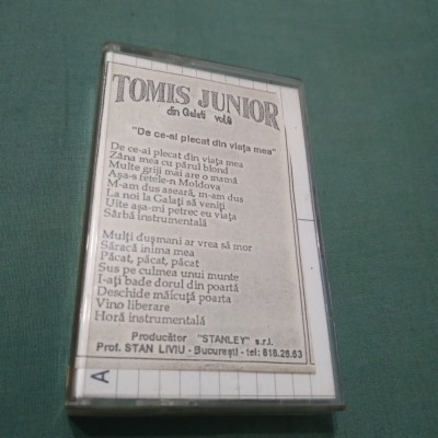 CASETA AUDIO PETRECERE TOMIS JUNIOR DIN GALATI VOL 6 RAR !!!! DE TARABA foto