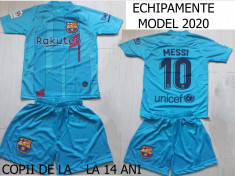 ECHIPAMENTE DE FOTBAL PTR COPII 12/14 ANI, BARCELONA/MESSI,MODEL 2020 foto