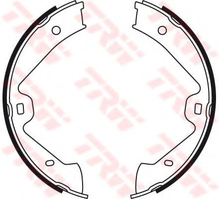 Set saboti frana, frana de mana VW TOUAREG (7P5) (2010 - 2016) TRW GS8776