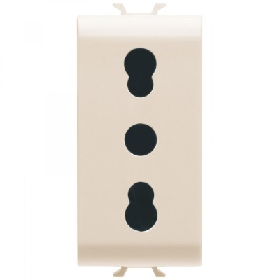 Priza standard italian 1M Gewiss Chorus Ivory GW11203 foto