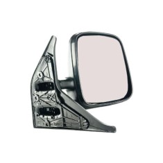 Oglinda exterioara VW Transporter (T4)/Caravelle/Multivan 07.1990-03.2003 Partea Dreapta Crom Convex Manuala Fara Incalzire, carcasa neagra