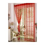 Cumpara ieftin Perdea Franjuri 100 x 200cm - Rosie cu Inimioare - 93318
