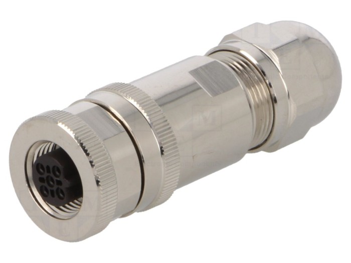 Conector M12 mamă 5 pini cod B IP67