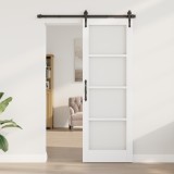 vidaXL ușa de interior cu sticlă &quot;ORKDAL&quot; Alb 73,5x211x4 cm