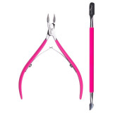 Cumpara ieftin Set Manichiura / Pedichiura Cleste Unghii si Instrument Cuticule SensoPRO Milano, Pink