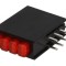 LED Roșu cu 4 Diode și Lentilă Difuză 20mA