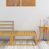 vidaXL Taburet pentru exterior Lemn Solid de Acacia Alb 901530