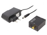 Convertor Digital-Analog cu Alimentator Negru, Gembird