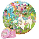 Cumpara ieftin Puzzle rotund, 150 piese, Boppi - Unicorn