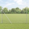 VidaXL Gard din s&acirc;rmă sudată Argintiu 1.5 x 50 m 42004975