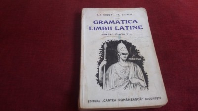 GRAMATICA LIMBII LATINE MANUAL 1944 CLASA V-A foto