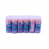 Cumpara ieftin Set 12 Cutii Scobitori din Lemn, 2x66 mm, 100 Buc/Tub, Scobitori din Lemn, Scobitori pentru Petreceri, Scobitori pentru Aperitive, Scobitori Festive,