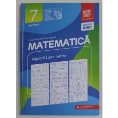 MATEMATICA 7. PARTEA I de ANTON NEGRILA si MARIA NEGRILA , ALGEBRA , GEOMETRIE , 2021