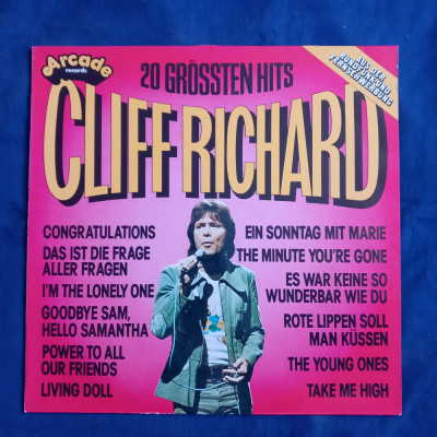LP : Cliff Richard - Seine 20 Grossten Hits _ Arcade, Germania, 1974 _ NM / VG+ foto