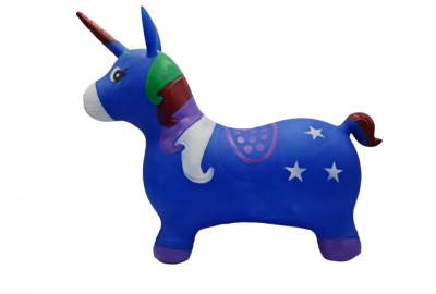 Unicorn din cauciuc gonflabil albastru, 7Toys foto