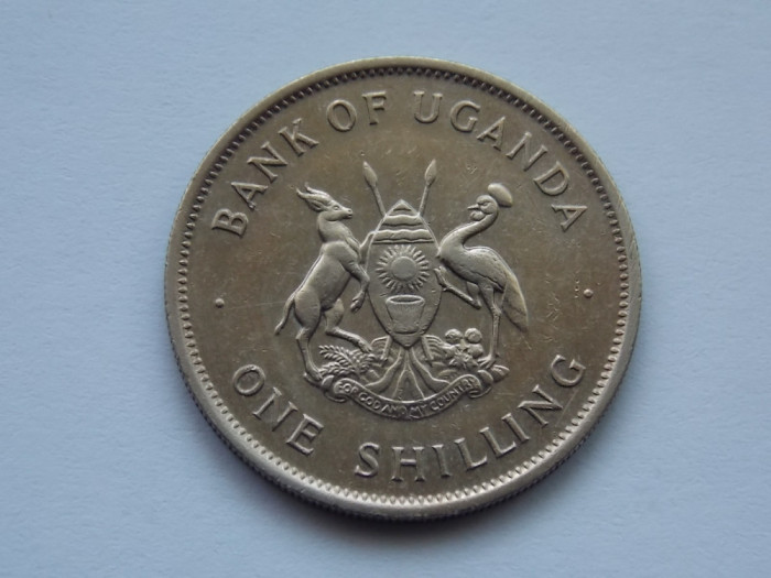 ONE SHILLING 1976 UGANDA-XF