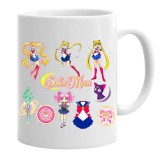 Cana alba personalizata sailor moon anime, INOVATIX&reg;. 330 ml