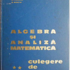 Algebra si analiza matematica, vol. II. Culegere de probleme – D. Flondor, N. Donciu