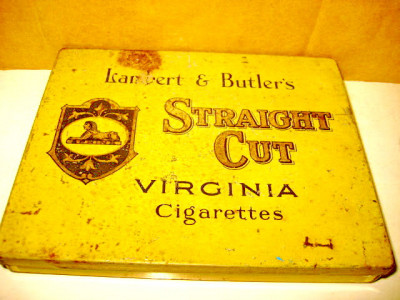 7730-Cutie Tigarete Virginia Straight Cut Isanbert&amp;amp; Butlers metal. foto