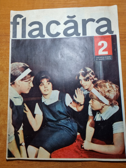 flacara 8 ianuarie 1966-teatrul romanesc