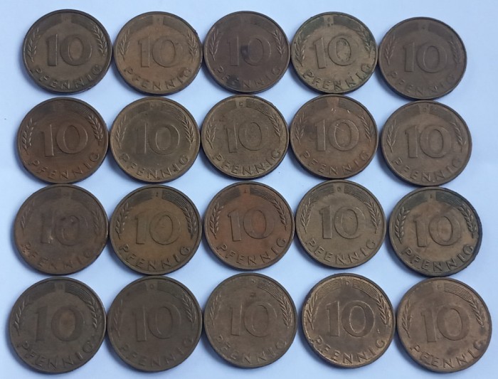 Germania, Lot 10 Pfennig