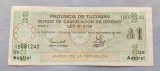 Argentina 1 Austral, Provincia Tucuman, Bancnota Straina ND (1985-1987)
