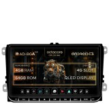 Cumpara ieftin Navigatie Volkswagen, Skoda, Seat, Android 13, A-Octacore 4GB RAM + 64GB ROM, 9 Inch - AD-BGAW9AC