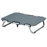 PawHut Pat Pliabil pentru C&acirc;ini din Oțel și Oxford, Ușor de Curățat, Gri, 59x46x15cm | Aosom Romania