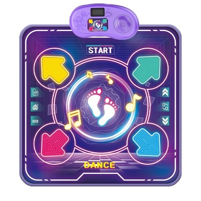 Jucarie Interactiva, Flippy, Covor Muzical de Dans, 4-6 Ani, Bluetooth, 4 Moduri, 90 x 90 cm, Mov foto