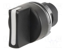 Comutator rotativ 22mm EAO Poz.i stab 2 neagră fără IP65 46