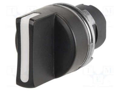 Comutator rotativ 22mm EAO Poz.i stab 2 neagră fără IP65 46 foto