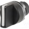 Comutator rotativ 22mm EAO Poz.i stab 2 neagră fără IP65 46