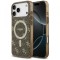 Husa MagSafe pentru Apple iPhone 17 Pro, Guess, IML 4G Background, Maro