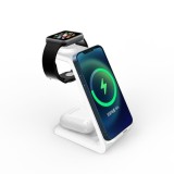 Stație de &Icirc;ncărcare Wireless 3 &icirc;n 1, 20W, pentru iPhone, Apple Watch, AirPods Pro 2