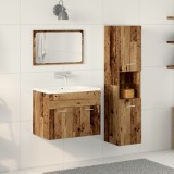 vidaXL Set mobilier baie 3 piese lemn vechi din lemn ingineresc