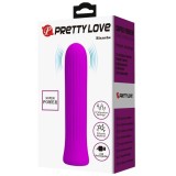 Stimulator clitoris PRETTY LOVE Blanche Pink, vibrator bullet cu 12 funcții de vibrație, din silicon, roz fuchsia