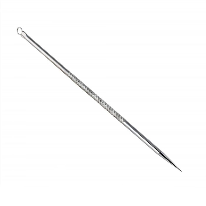 Ustensila Extractor pentru Indepartarea Punctelor Negre, Acnee si Cosuri, din Inox, Premium, CBD CORAL BEST DEALS Argintiu 1 bbl 15 g Extractor puncte