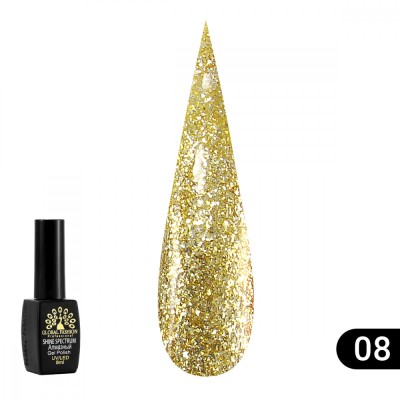 Oja semipermanenta Shine Spectrum, Global Fashion, 8ml, 308 foto