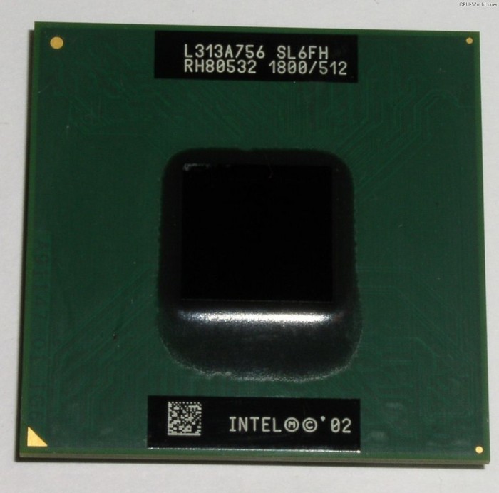 Procesor laptop SL6FH (Intel Mobile Pentium 4-M 1.8 GHz) 400MHz FSB 512KB Socket 478 (mPGA478B) colectie