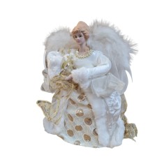 Varf de brad inger White Gold 30 cm