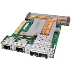 Placa de retea server C63DV Intel X520/i350 2-Port SFP+ 10GbE ; 2xRJ45 1000BASE-T Ethernet Daughter Card PowerEdge R720 R730 R740